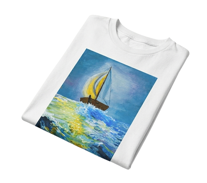 Color Explosion White Tee