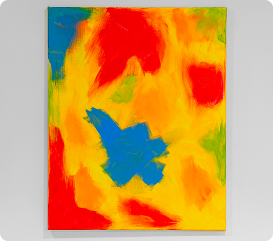 Colored Explosion art print on canvas