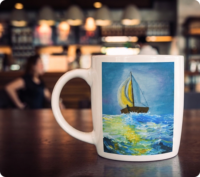 Held mug