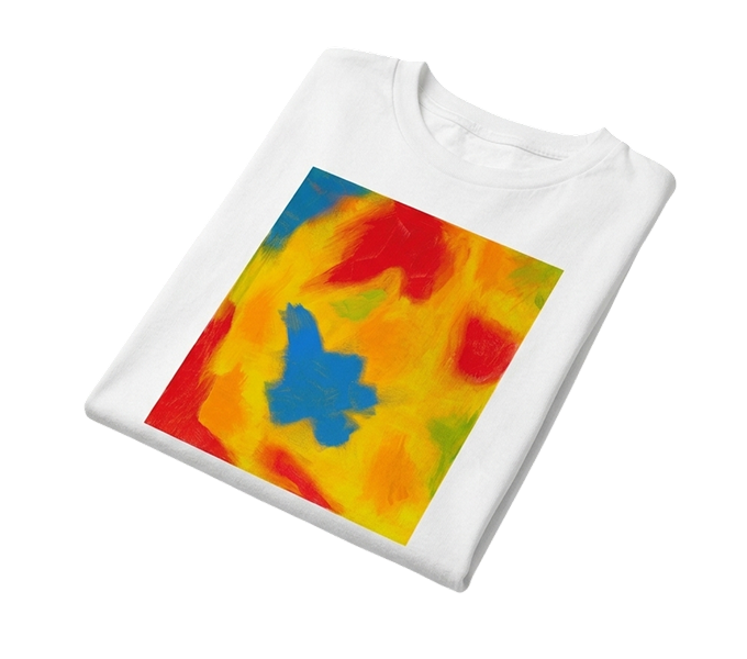 Color Explosion White Tee