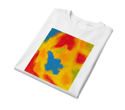 Color Explosion White Tee