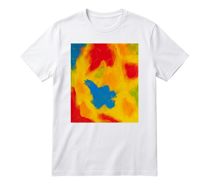 Color Explosion White Tee