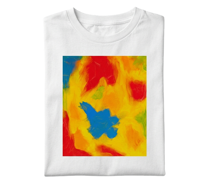 Color Explosion White Tee