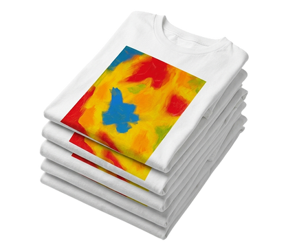 Color Explosion White Tee